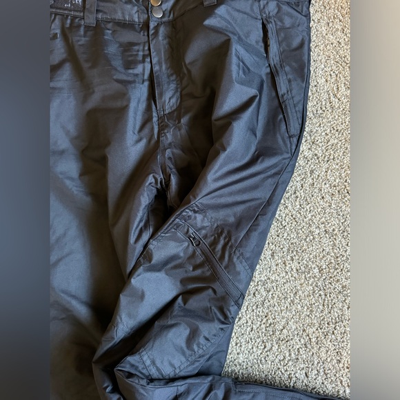 AQ Explore The Unknown Snow Pants Size X Large Black Ski Zip Pockets Winter - Picture 3 of 5